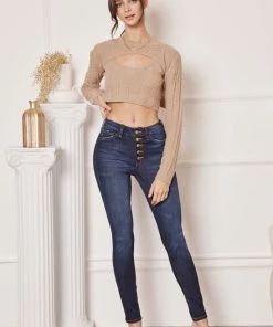 Sublime Clothing Boutique Dustin High Rise Skinny Jean Bottoms