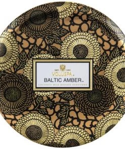 Sublime Clothing Boutique Gifts + Home Accents Voluspa Baltic Amber 3 Wick Tin