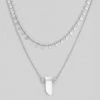 Fame Accessories Crystal Layered Necklace