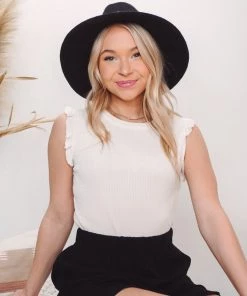 La Miel Tops Brynnie Ruffle Tank