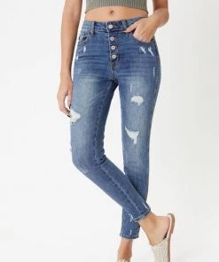 Kancan Oliver Mid Rise Denim