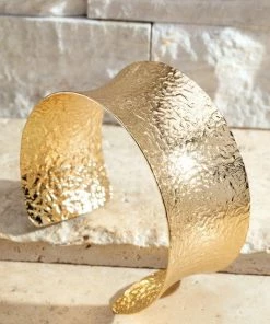 Urbanista Accessories Hammered Brass Cuff Bracelet