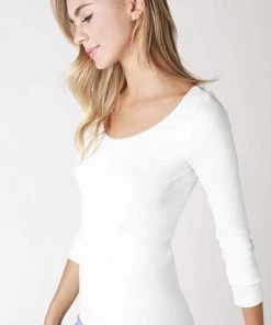 Tops NikiBiki 3/4 Scoop Neck Tee