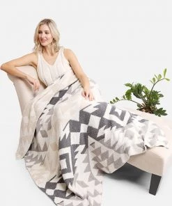 Hana Gifts + Home Accents Cozy Aztec Throw Blanket
