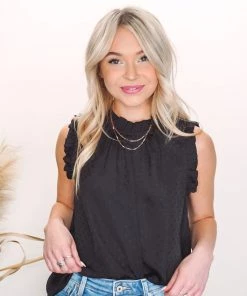 La Miel Pip Ruffle Tank Tops