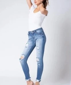 Kancan Freddie Mid Rise Distressed Denim 10 Kancan Freddie Mid Rise Distressed Denim