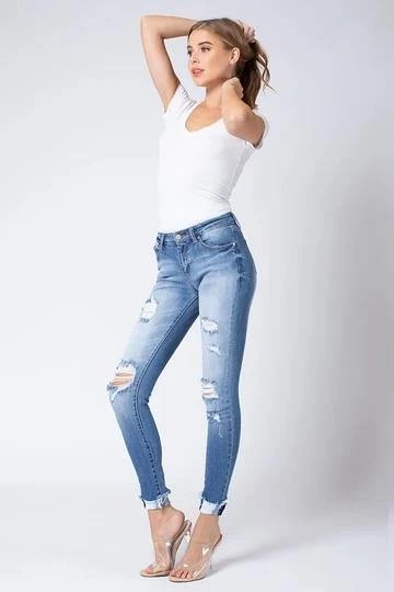 Kancan Freddie Mid Rise Distressed Denim 5 Kancan Freddie Mid Rise Distressed Denim