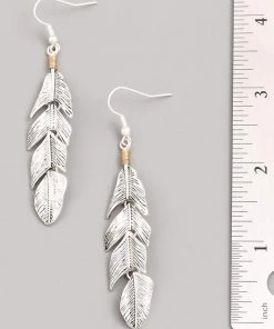 Sublime Clothing Boutique Antique Leaf Drop Earrings