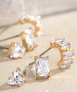 Urbanista Simple Sparkle Trio Earring Set