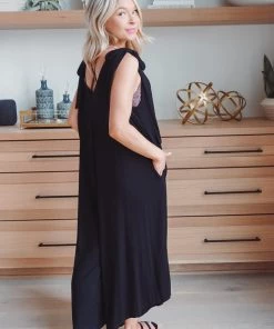 Charlotte Avery Beachwood Tie Strap Jumpsuit Dresses + Rompers