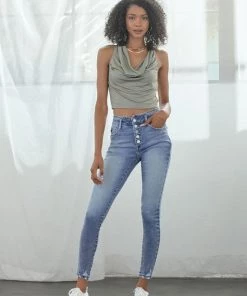 Kancan Bottoms Gavin High Rise Skinny