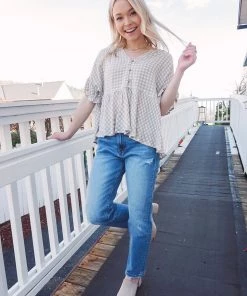 Promesa Derby Peplum Blouse 23 Promesa Derby Peplum Blouse