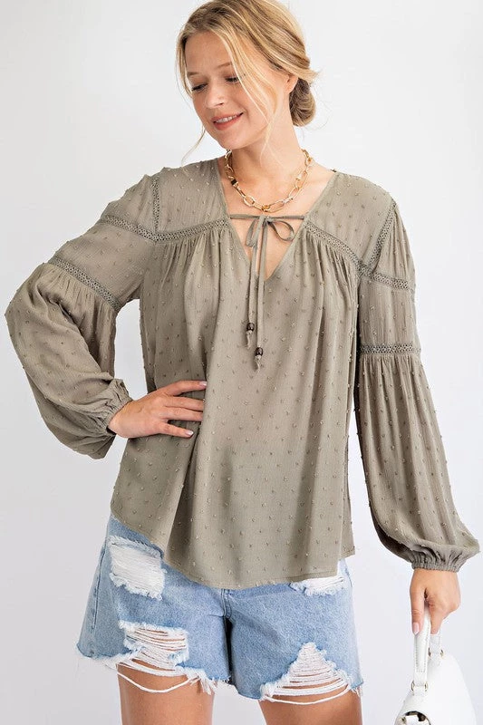 Easel Tops Dot To Dot Blouse 12 Easel Tops Dot To Dot Blouse