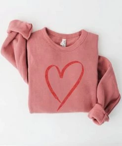 Oat Collective Heart Pullover Tops
