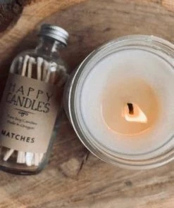 Happy Candles Jar Of Matches